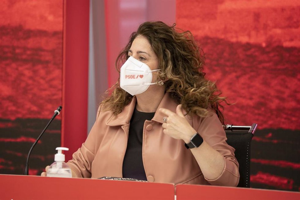 Archivo - La directora de comunicación del PSOE, Maritcha Ruiz durante la Comisión Ejecutiva Federal del PSOE, a 6 de mayo de 2021, en Madrid (España). La Comisión Ejecutiva Federal del PSOE, que se ha reunido hoy para abordar la derrota del partido en