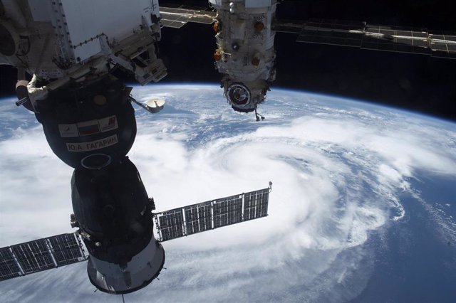 Archivo - 28 August 2021, US, New Orleans: An image taken from the International Space Station on August 28, shows the  Hurricane Ida, a category 4 storm as it approaches the coast of lower Louisiana. Photo: Nasa/Nasa/Planet Pix via ZUMA Press Wire/dpa