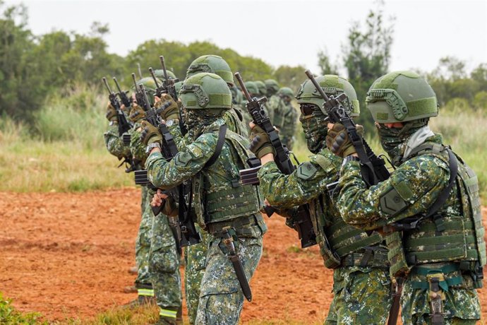 Archivo - Militares en Taiwán