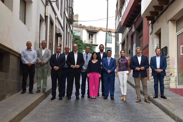 Acto de adhesión de la Mancomunidad del Norte de Gran Canaria a la red 'Fast-Track Cities'.