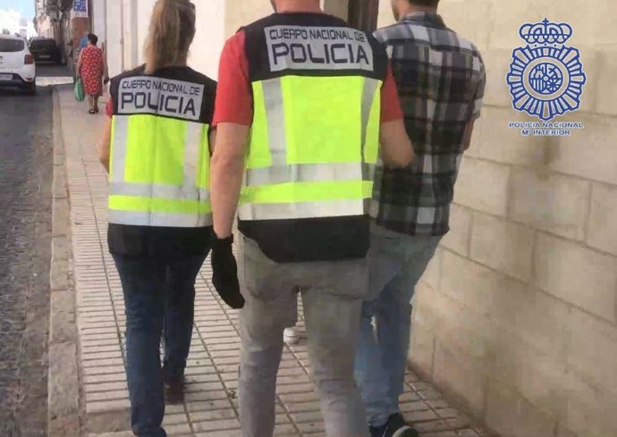 Imágenes del detenido