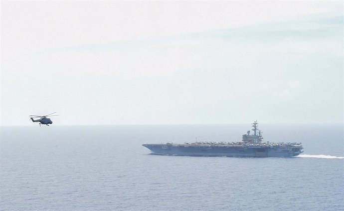 Archivo - Imagen de archivo del portaaeronaves estadounidense 'USS Ronald Reaganj'.