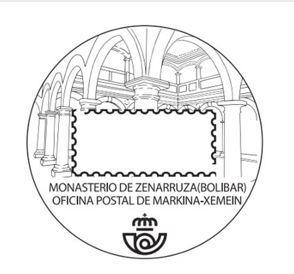 Matasellos turístico dedicado al Monasterio de Zenarruza.