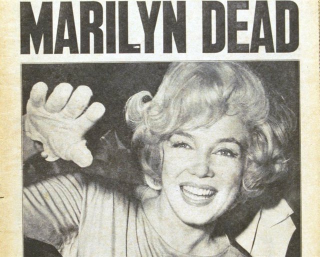 Portada del Daily News el día que murio Marylin Monroe