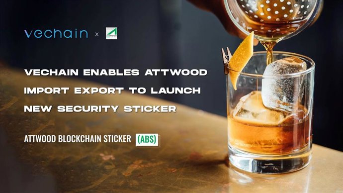 NFC-enabled sticker to verify origin and authenticity of Johnnie Walker, Hennessy, Terrazas and Moet & Chandon bottles with a simple scan of a smartphone.