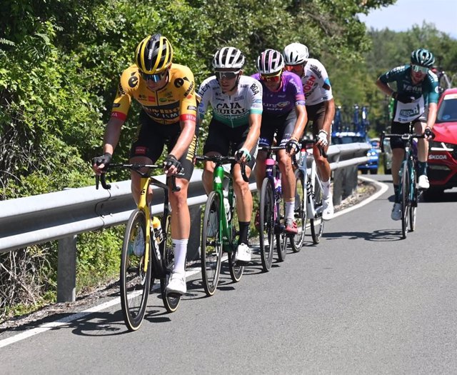 La fuga de la tercera etapa de la Vuelta a Burgos 2022, con final en Villarcayo