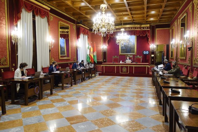 Archivo - Pleno del Ayuntamiento de Granada, en imagen de archivo