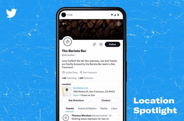 Twitter introduce una nueva funcionalidad que permite a los profesionales integrar la ubicación de sus servicios en el apartado de Destacados