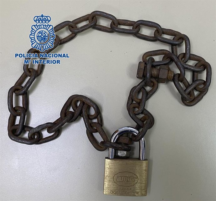 Cadena incautada por la Policía Nacional