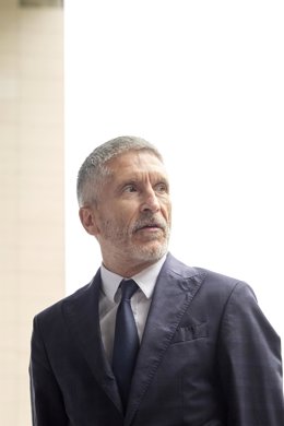 El ministro del Interior, Fernando Grande-Marlaska, en Ermua, Vizcaya, País Vasco (España)  