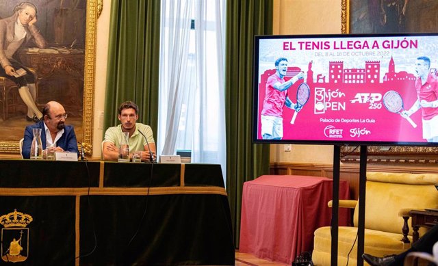 Pablo Carreño en el acto de presentación del Gijón Open