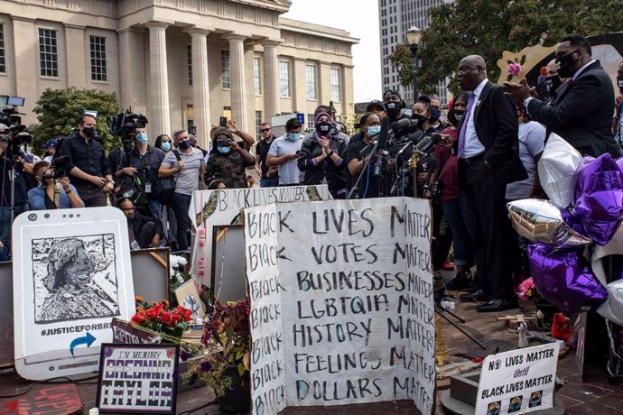 Archivo - Protestas en recuerdo de Breonna Taylor, víctima de la violencia policial en EEUU 