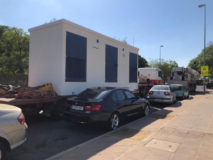 Caseta del nuevo centro de transformación previsto en La Plata