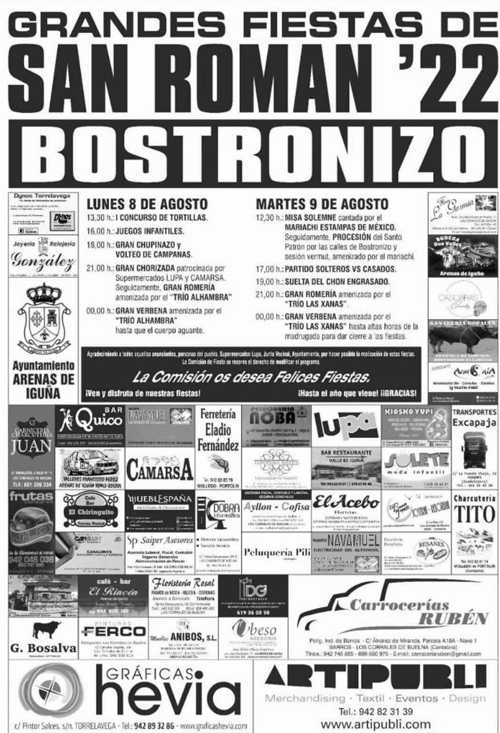 Cartel de fiestas