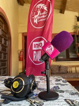 Micrófono de Radio Montaña Leonesa.