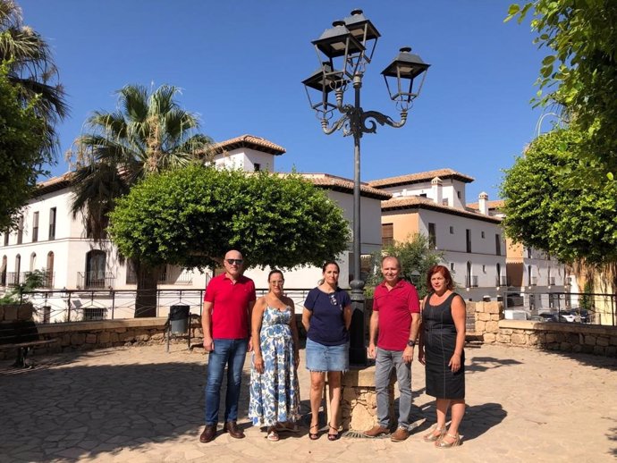 Visita del PSOE a Vélez de Benaudalla