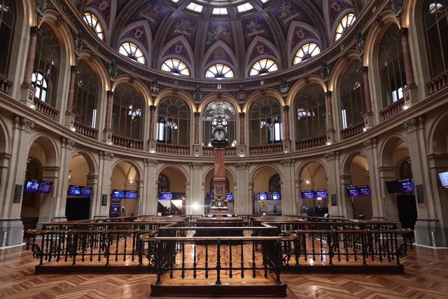 Interior del Palacio de la Bolsa, a 8 de julio de 2022, en Madrid (España).