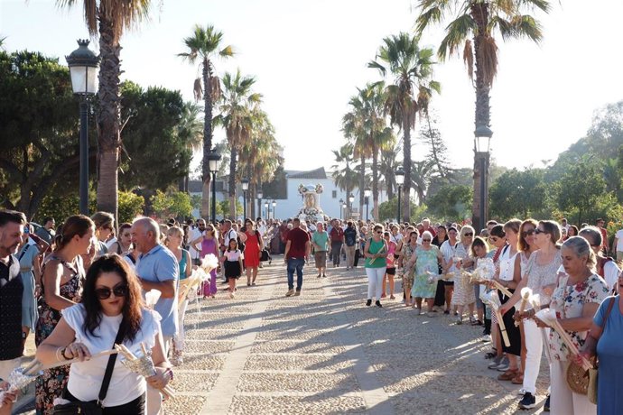Traslado de la Virgen de los Milagros desde La Rábida hasta Palos de la Frontera.