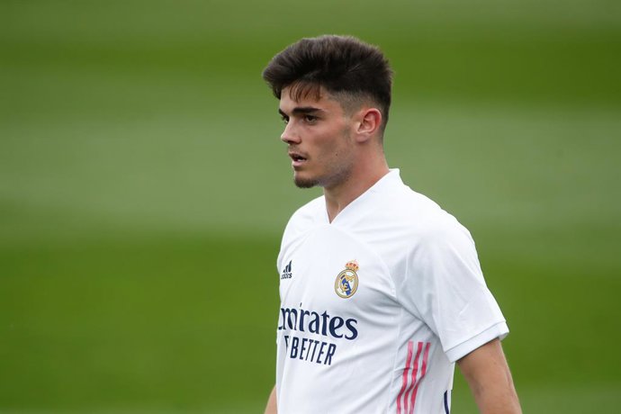 Archivo - Miguel Gutierrez of Real Madrid looks on during the spanish league, La Liga, football match played between Real Madrid and Villarreal CF at Alfredo Di Stefano stadium on may 22, 2021, in Valdebebas, Madrid, Spain.