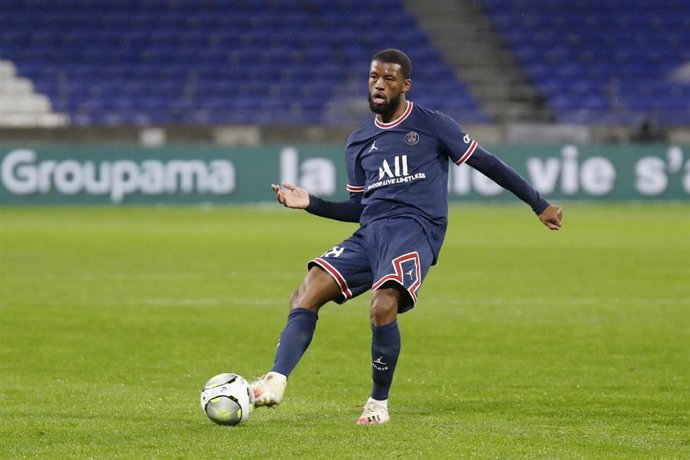 Archivo - Georginio Wijnaldum, en un partido con el Paris Saint-Germain