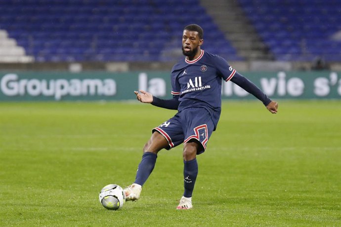 Archivo - Georginio Wijnaldum of Paris during the French championship Ligue 1 football match between Olympique Lyonnais (Lyon) and Paris Saint-Germain on January 9, 2022 at Groupama stadium in Decines-Charpieu near Lyon, France - Photo Romain Biard / Is