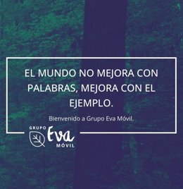 Archivo - Imagen con uno de los objetivos de la compañía Eva Móvil.