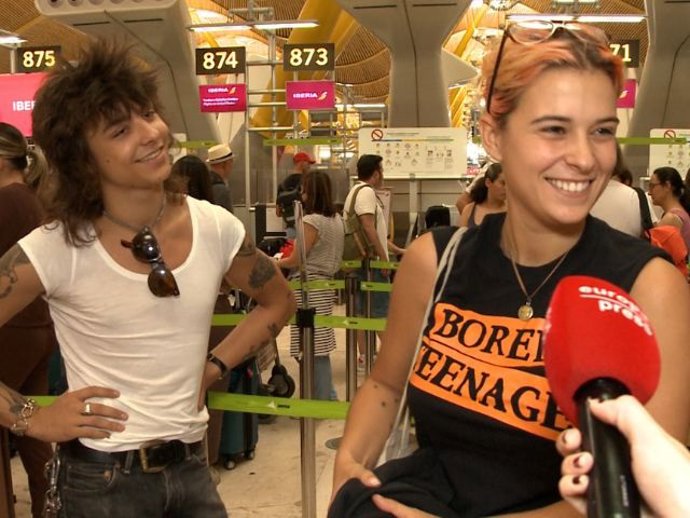 Dora Postigo junto a su pareja Mitch