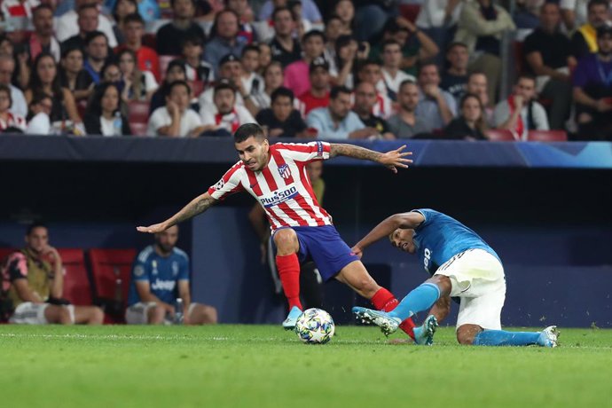 Archivo - Angel Correa of Atletico de Madrid during the UEFA Champions League, Group D football match between Atletico de Madrid and Juventus FC on September 18, 2019 at Wanda Metropolitano stadium in Madrid, Spain. - Photo Manuel Blondeau / AOP Press /