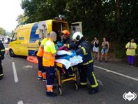 Dos heridos en un accidente de tráfico entre Arriondas y Ribadesella