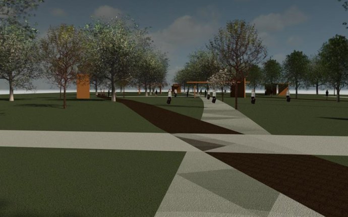 Recreación de la intervención en Blimea