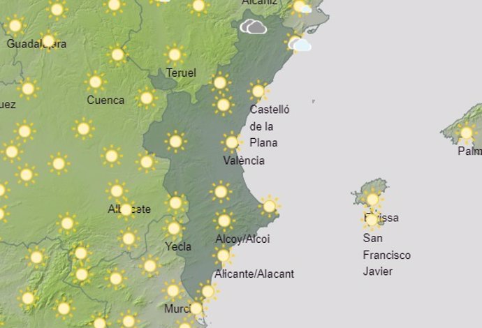 Predicción meteorológica del 7 de agosto