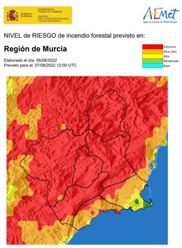 Mapa riesgo forestal