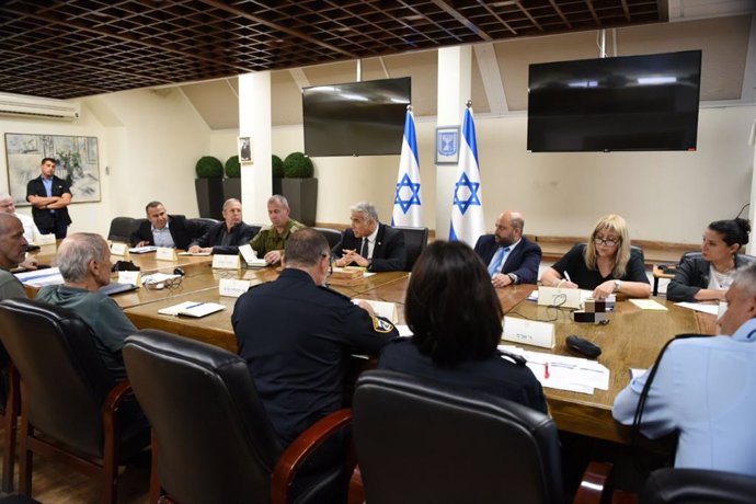 Reunión del gabinete de seguridad israelí 