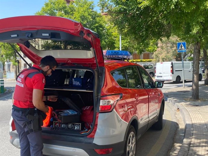 Una patrulla de Policía Foral