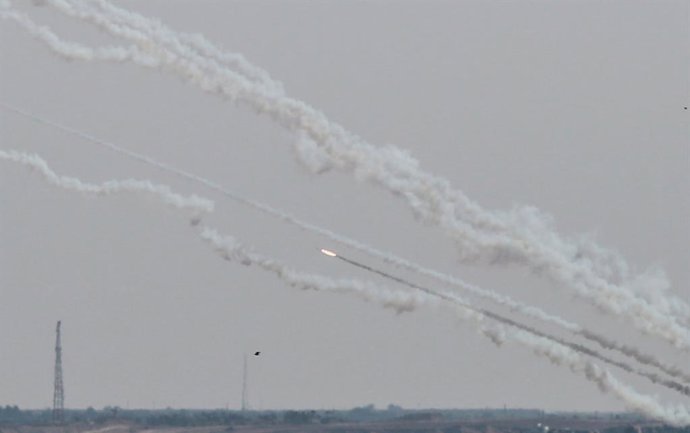 Projectils llanats des de la Franja de Gaza contra territori israeli