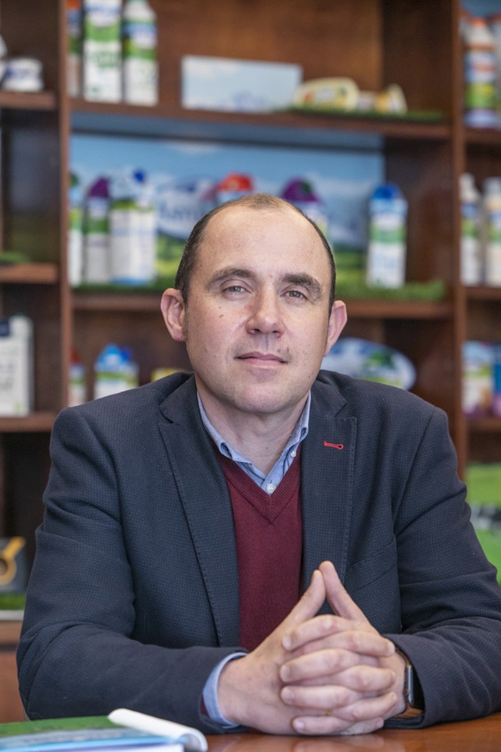 Archivo - Alberto Álvarez Rodríguez, nuevo presidente de Central Lechera Asturiana SAT. Es ganadero de la Ganadería La Soledad en Santullano (Tineo).  ( Jorge Peteiro). Granda (Siero), Asturias.