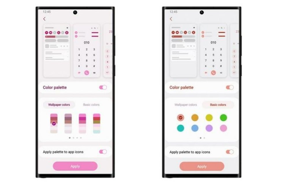 Representación gráfica de una de las nuevas funciones de One UI 5 de Samsung.