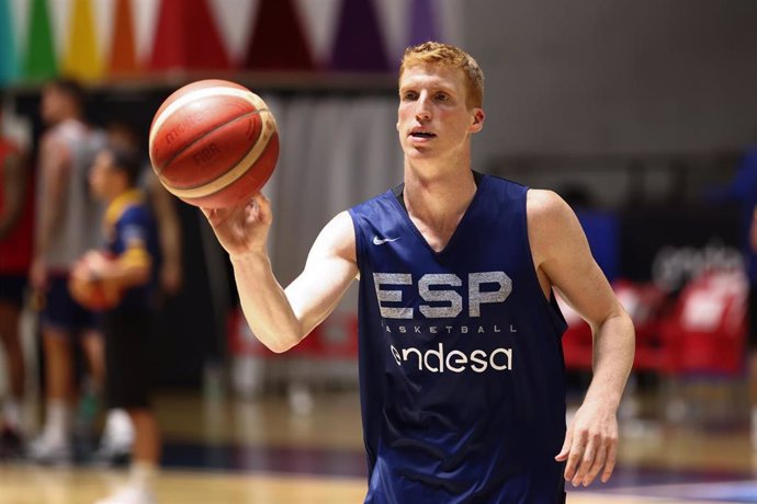 Alberto Diaz, durante la preparación de la selección española para el Eurobasket 2022