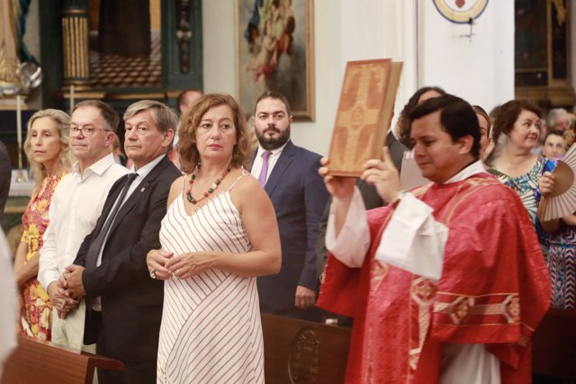 La presidenta del Govern, Francina Armengol, en Ibiza este lunes.