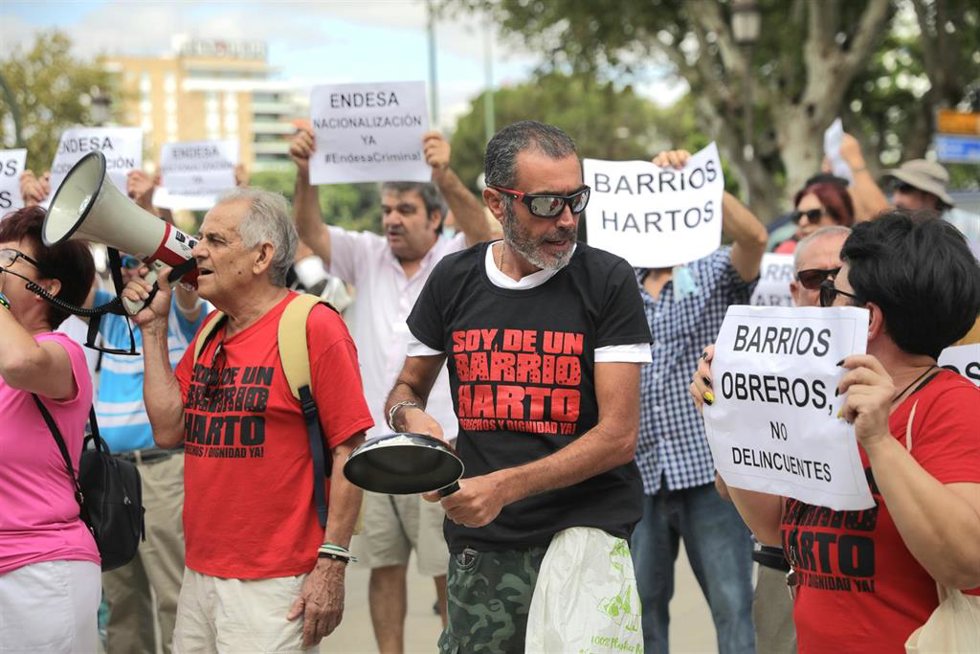 Vecinos protestando en San Telmo