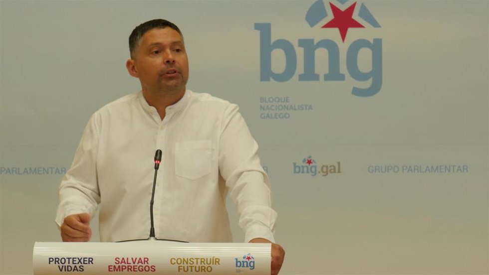 El viceportavoz parlamentario del BNG Manuel Lourenzo.