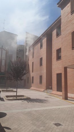 Incendio en los archivos de los juzgados de Calahorra