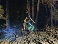 Asegurado el perímetro del incendio de Santa Cruz (Ávila) tras una noche con pequeñas reproducciones