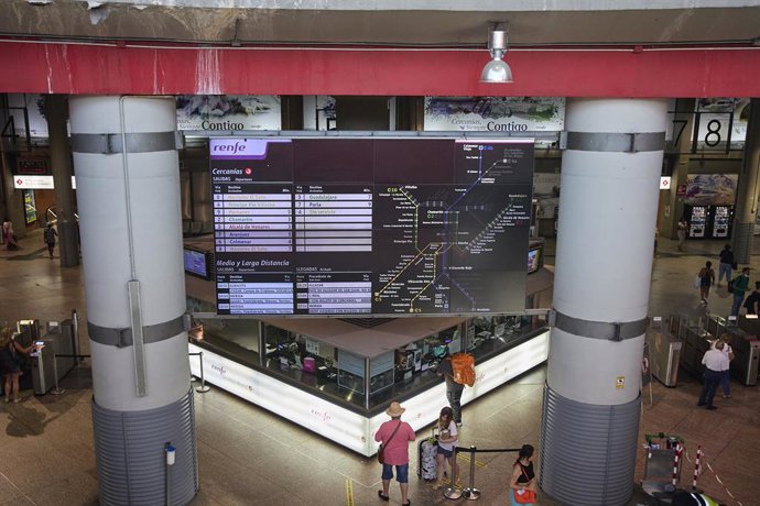 Vista general de la estación de Madrid-Atocha Cercanías