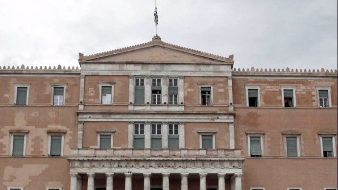 Archivo - Sede del Parlamento griego