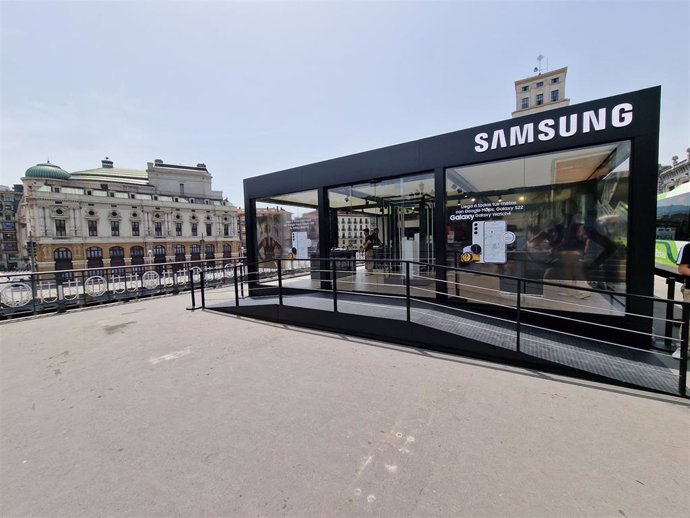 Una de las 'pop up' de Samsung que recorrerán varias ciudades españolas en los próximos meses.