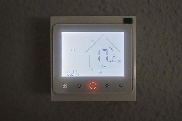 Un termòstat marca 17 graus