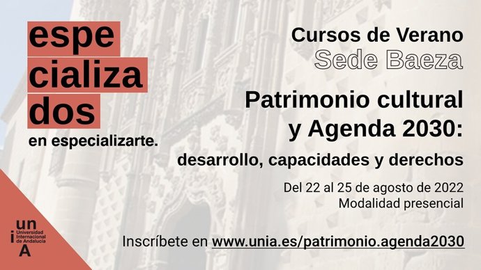Cartel anunciador del curso