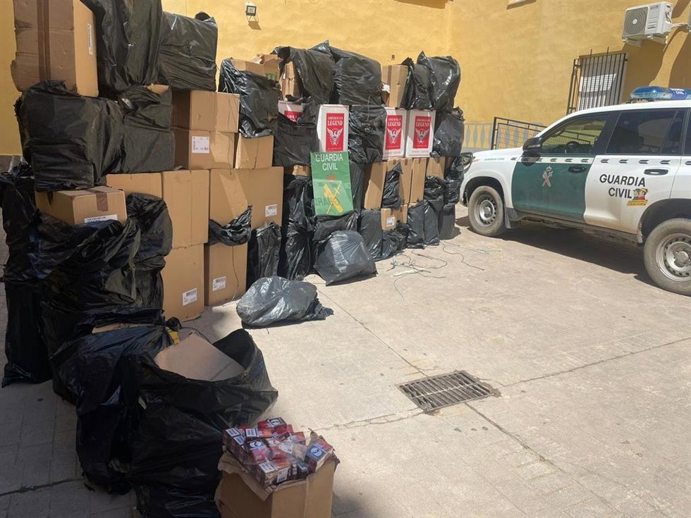 Intervención de 110.000 cajetillas de tabaco en el Campo de Gibraltar (Cádiz)