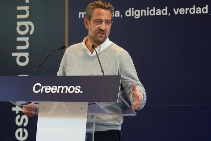 Archivo - El vicesecretario nacional de Participación del PP, Jaime de Olano, interviene en el Encuentro sobre memoria del PP vasco, en el Hotel Ciudad de Vitoria, a 23 de octubre de 2021, en Vitoria, Álava, País Vasco, (España). El PP vasco organiza es